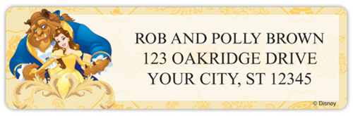 Beauty and The Beast Address Labels