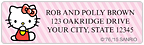 Hello Kitty Pop Address Label
