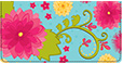 Modern Fleur Checkbook Cover