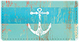 Beachy Stripes Checkbook Cover