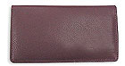 Burgundy Leather Checkbook Cover
