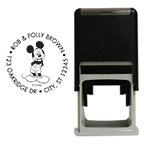 Smiling Mickey Round Stamp