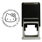 Retro Hello Kitty® Round Stamp - Black