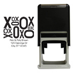 Hugs & Kisses Square Stamp