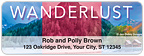 Wanderlust Address Labels